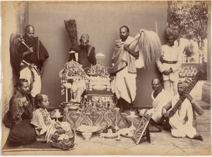 Maharaja of Rewa in Prayer by Raja Deen Dayal