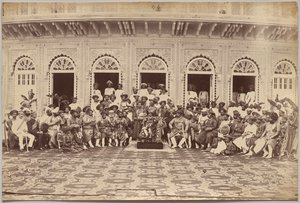 Maharaja of Scindia, Nobles, and High Officials, Gwalior by Raja Deen Dayal