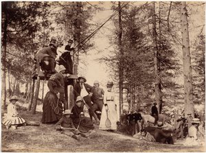 Picnic Party, Mashobra by Raja Deen Dayal
