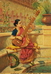 Kadambari playing sitar