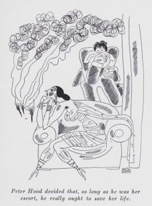 Illustration for "But Gentlemen Marry Brunettes" by Anita Loos by Ralph Barton