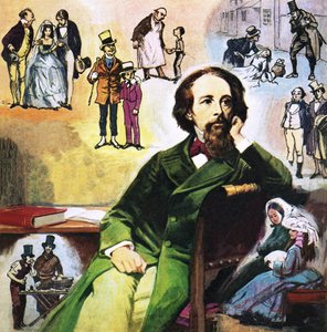 Charles Dickens with His Characters