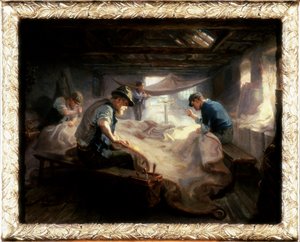 The Sail Loft, 1908 by Ralph Hedley