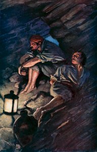 Illustration for Robinson Crusoe by Daniel Defoe by Ralph Noel Pocock