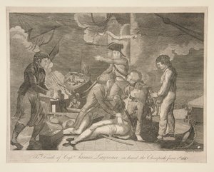 The Death of Captain James Lawrence on Board the Chesapeake, June 1, 1813