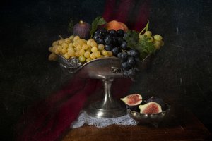 Vintage Fruit Still Life by Ramiz Sahin