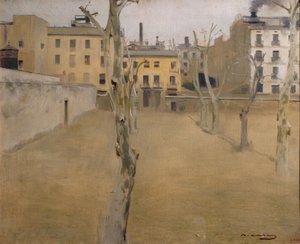 Courtyard of the old Barcelona prison
