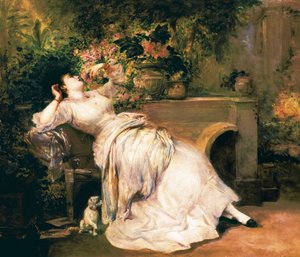 Woman in a garden