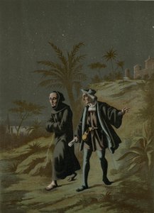 Columbus with the Prior of La Rabida Go to Palos by Ramon Puiggari