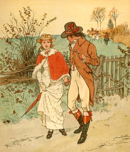 Two Young Lovers in a Lane