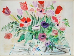 Anemones and Tulips