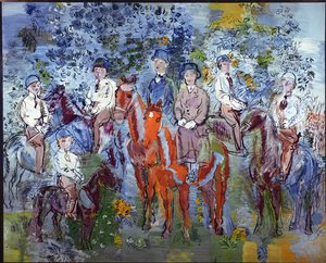 The Horsemen in the Woods, or The Kessler Family on Horseback