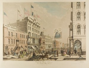 Randolph Street, Chicago, from Clark to State Streets in the Year 1865