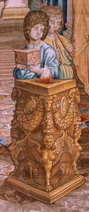 Flemish tapestry. Series The Acts of the Apostles. Saint Paul and Saint Barnabas in Lystra. 8th cloth in the series, it was split in two to adapt it to the room. Model Cartoon by Rafael Sanzio. 1519. Manufacture Jan Raes by Raphael