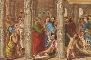 The Healing of the Lame Man by Raphael (1483 1520) (after)