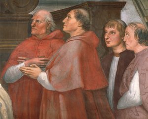 Cardinal Raffaele Riario with bystanders (detail)