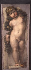 Putto with Festoon by Raphael