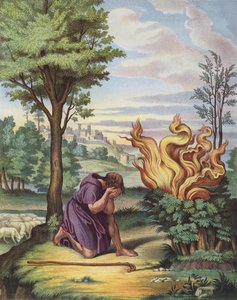 Moses and the Burning Bush by after Raphael