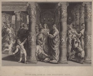 Peter and John at the Beautiful Gate by after Raphael