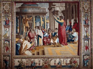 Saint Paul Preaching in the Areopagus of Athens by after Raphael