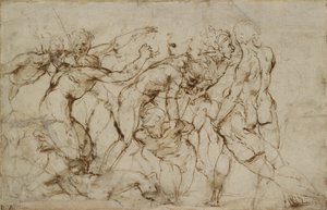Battle Scene with Prisoners being Pinioned