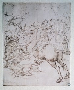 St George and the Dragon by Raphael