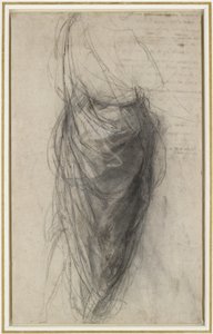 Study for the Drapery of a Man in Back View by Raphael