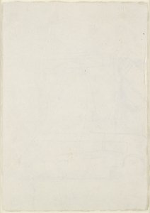 Verso: Slight architectural jottings including a cruciform ground plan, WA1846.160 by Raphael