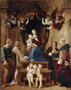 Virgin with Four Angels