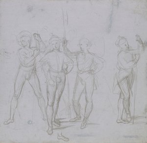 Group of Four Standing Soldiers by Raphael