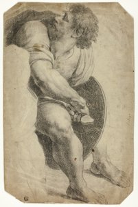 Guard Drawing His Sword by Raphael