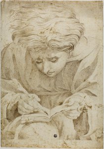 Seated Youth Writing in Book