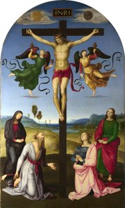 The Crucified Christ with the Virgin Mary, Saints and Angels by Raphael