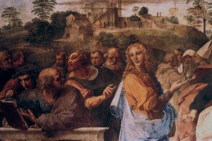 The Disputation on the Holy Sacrament (detail), 1508-1509