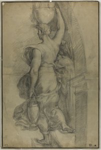 Woman Carrying Water Jar by Raphael