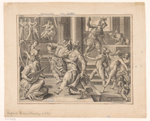 Festive Company by Raphael Custos (attributed to)