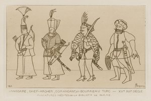 Janissary, Chief Archer, Commander and Turkish Executioner