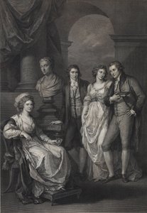 Family portrait of Catherine Petrovna Baryatinskaya 1750-1811, née Princess of Holstein-Beck, 1793 by Raphael Morghen