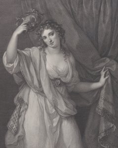 Lady Hamilton as the Comic Muse, Thalia, 1791 by Raphael Morghen