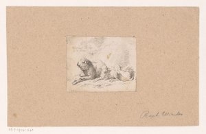 Lying Sheep with Two Lambs by Raphael Winter