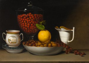 Still Life—Strawberries, Nuts, etc. by Raphaelle Peale