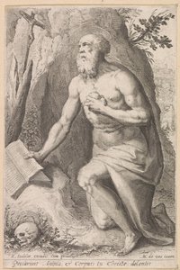 Saint Jerome by Raphaël Sadeler (I) (attributed to)