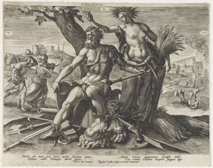 Choleric Temperament (Four Temperaments Series) by Raphaël Sadeler (I)