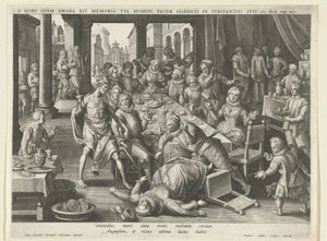 Death is Bitter for the Rich by Raphaël Sadeler (I)