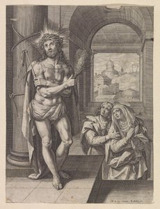 Flagellation of Christ with John and Mary by Raphaël Sadeler (I)