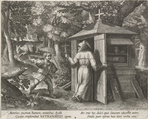 Saint Bartholomew as a Hermit by Raphaël Sadeler (I)