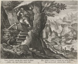 Saint Sabas as a Hermit (Hermits series) (Oraculum Anachoreticum series)