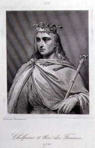 Chilperic II (c.675-721) King of Neustria by Raymond Quinsac (after) Monvoisin