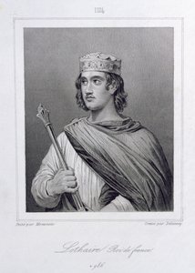 Lothair (941-986) King of France, engraved by Delannoy by Raymond Quinsac Monvoisin