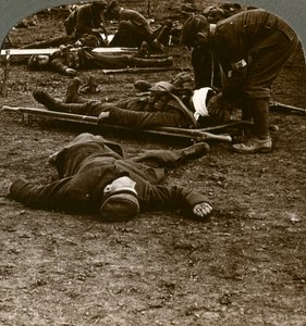 After the storm and stress of battle, caring for the wounded, World War I, 1914-1918